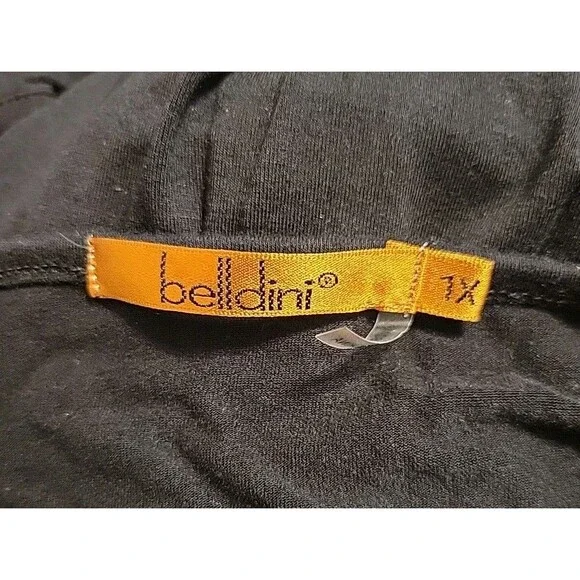 Belldini Women's Black Studded Sleeveless Top 1X ~ Soft - Picture 7 of 11